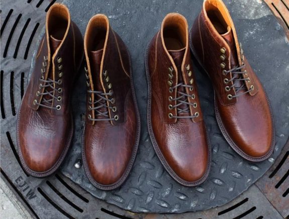 Grant Stone Bison Leather Boots