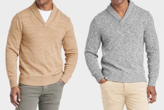 Target Goodfellow Shawl Collar Sweater