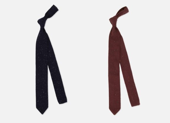 Tie Bar Flecked Knit Ties