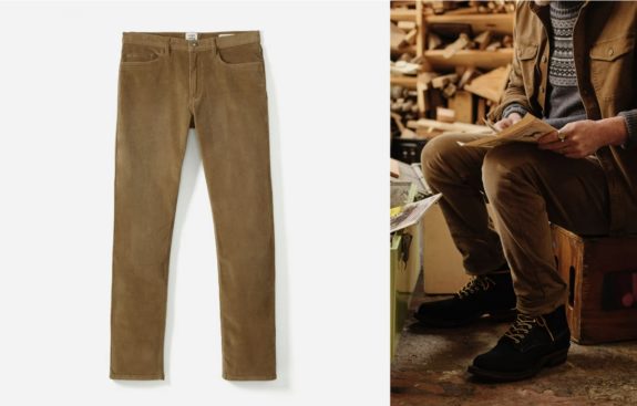 Flint and Tinder 365 Corduroy Pants in "Earth"