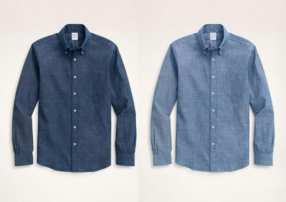 Brooks Brothers Slim or Regular Fit Chambray Sport Shirts