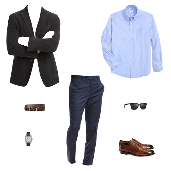 1 store 5 outfits Brooks Brothers office blues and grays 31723