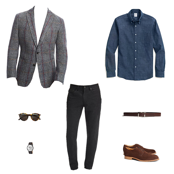 1 store 5 outfits Brooks Brothers All the Textures 31723