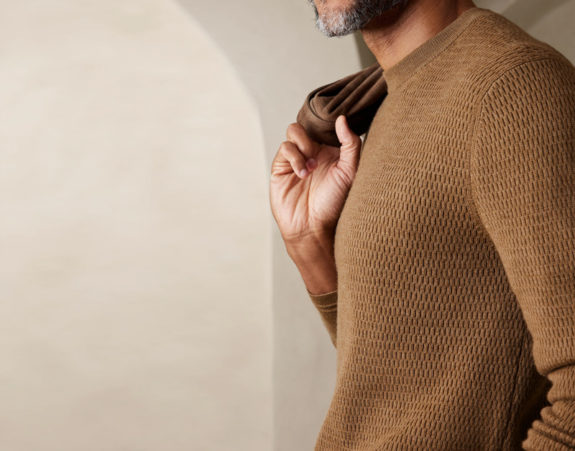 Sante Merino Textured Crewneck Sweater