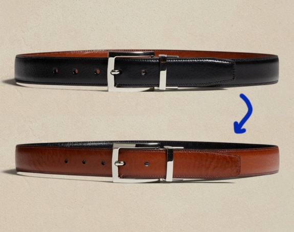 BR Reversible Leather Belt