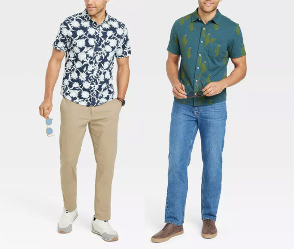 Target Goodfellow & Co. KNIT Short Sleeve Button-Down Shirts