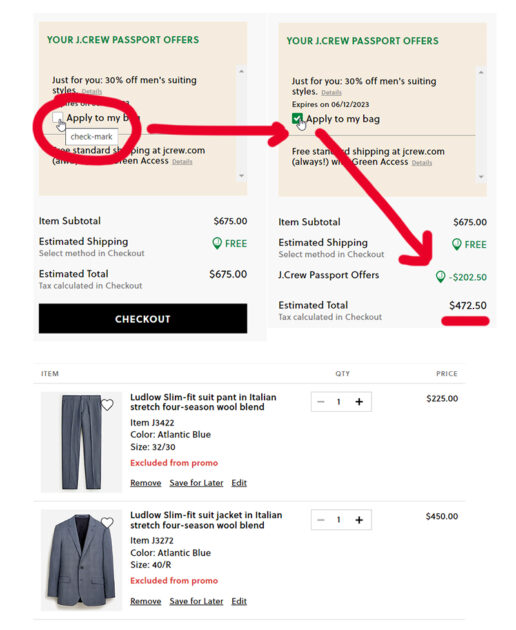 Steal Alert J. Crew 30 off Suits for Rewards Members