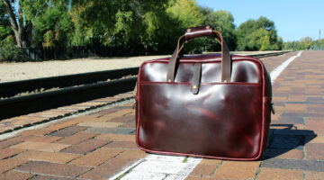 In Review: The Made in the USA Gustin Deluxe Briefcase in Horween Chromexcel #8