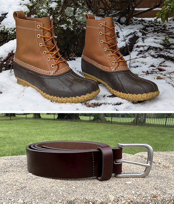 LL Bean Tripod 102323 Belt and Boots on sale