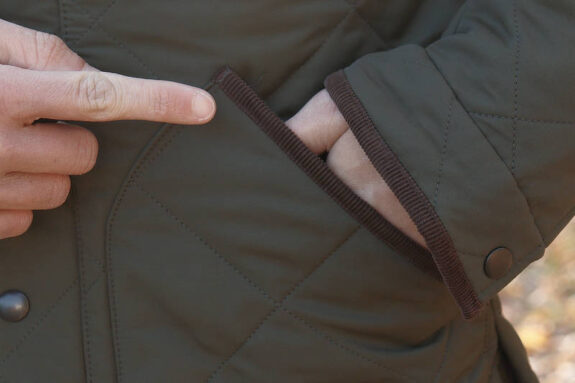 JCrew Sussex Jacket Corduroy Pocket and Hem Details