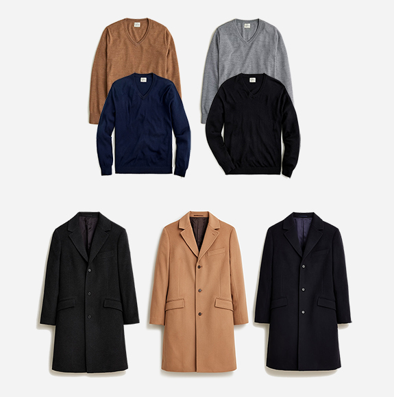 Steal Alert: Almost Half Off J. Crew Topcoats and Merino V Neck Sweaters