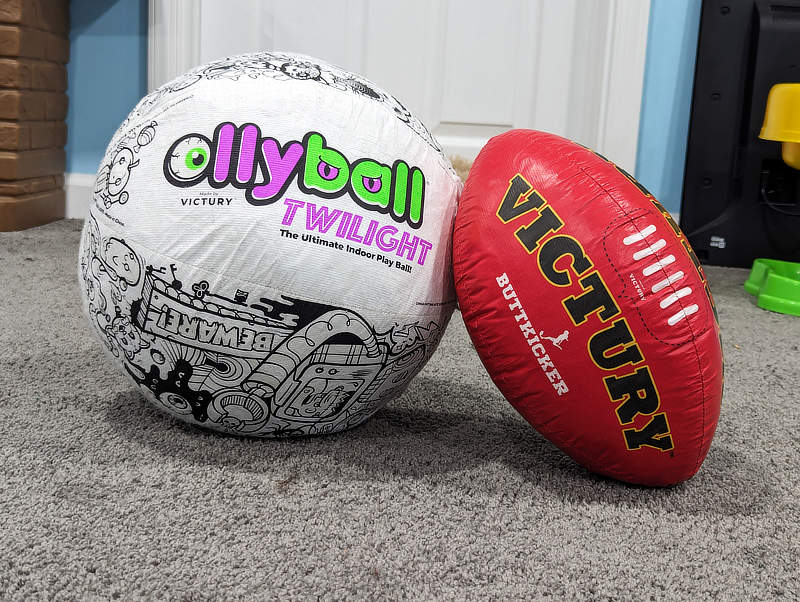 OllyBall Buttkicker Football Indoor Play Ball - Dappered Dad Gift Guide 2023