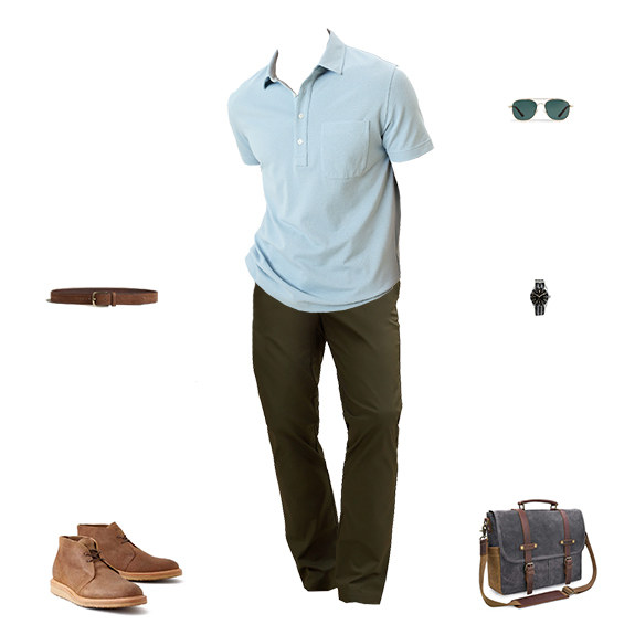 1 Sale 5 Outfits BR 31224 Chinos Chukkas Polo