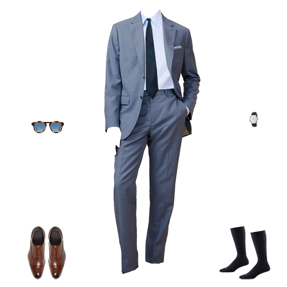 1 Sale 5 Outfits BR 31224 All Blues Spring Suiting