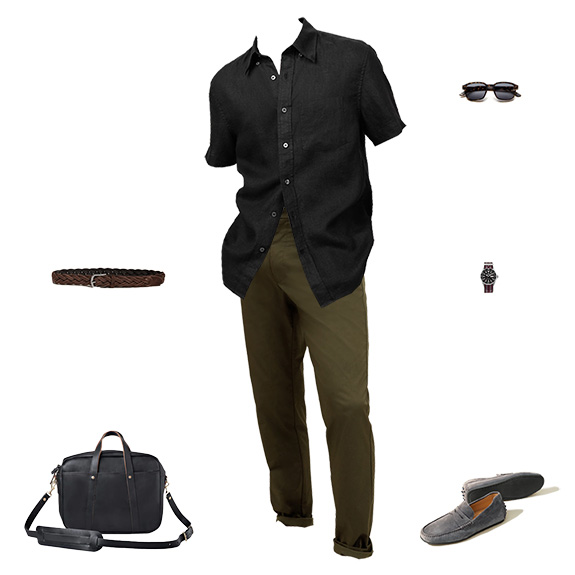 1 Sale 5 Outfits BR 42724 Black and Earthtones