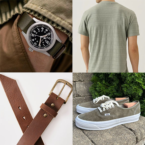 575 Quad Style Scenario: Shorts Sneakers T-Shirt – Earth Tones