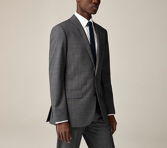 J. Crew Tropical Wool Glen Check suit