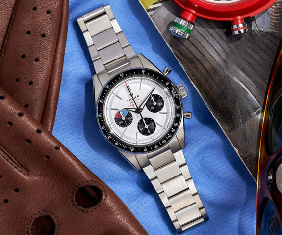 Chronograph watch among other items