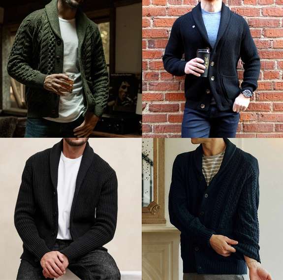 Sweater Styles 2024 Shawl Collar Cardigans