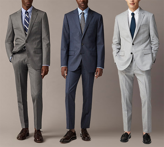 J Crew Loro Piana Suits Spring 2025 with light grey 4125