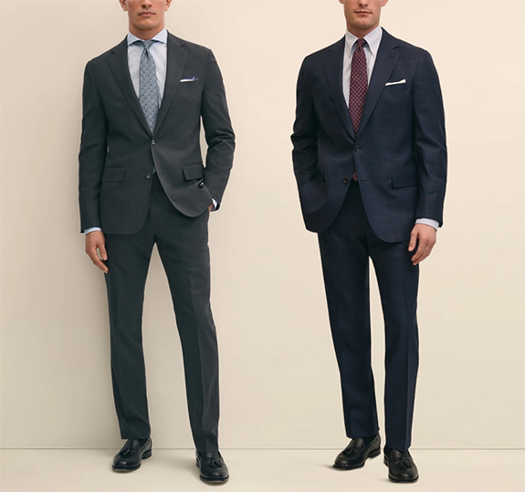 Brooks Brothers Explorer Suit Separates Handful 82025 with blue overcheck