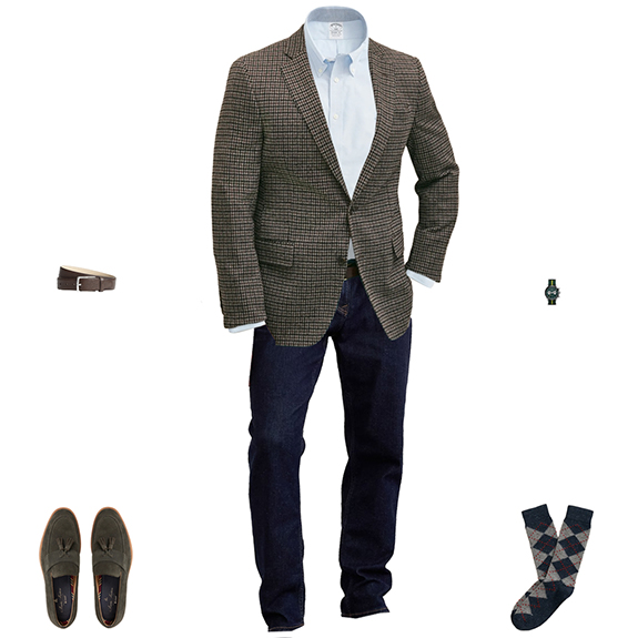 1S4O BB 1226 Blazer and Jeans