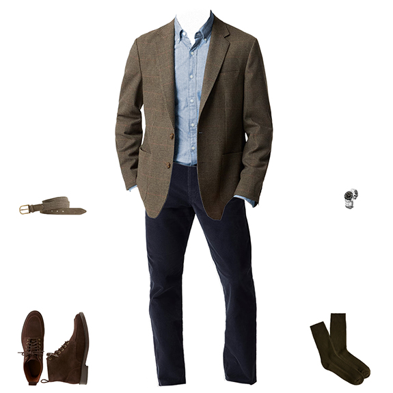 1S4O JCF 1626 Blazer and Cords winter textures