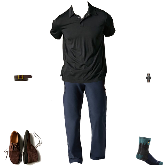 1S4O Huckberry 2326 Chinos Chukkas Polo