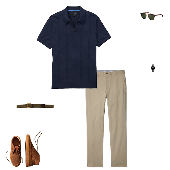 1S4O Bonobos 42126 Chinos Chukkas Polo