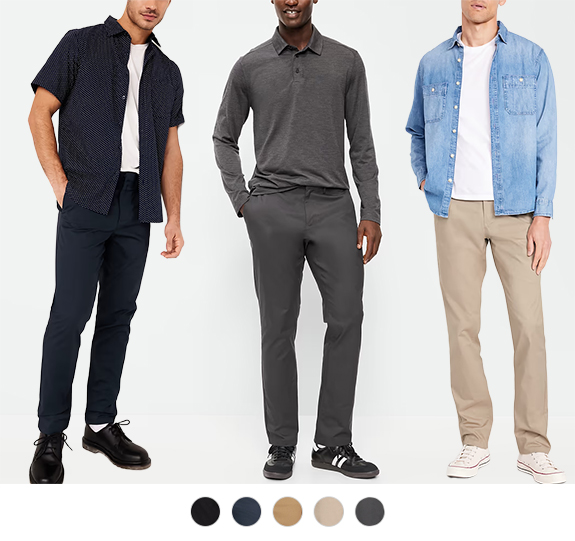 Old Navy Tech Chinos 4.0 Pants colors and fits