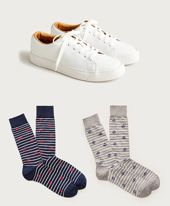 J Crew 1S40 101326 Sneakers and Socks